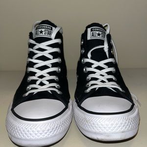 Black and white Converse